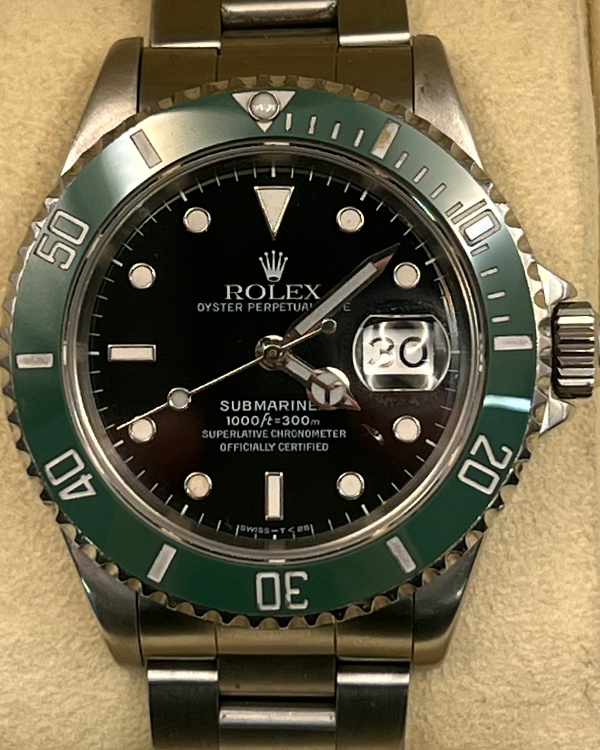 1991 (X Serial) Rolex Submariner Date 40MM Black Dial Steel Bracelet (16610)