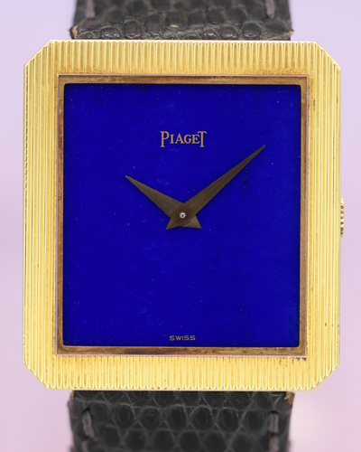 Piaget Protocole 25MM Lapis Dial Leather Strap (9154)