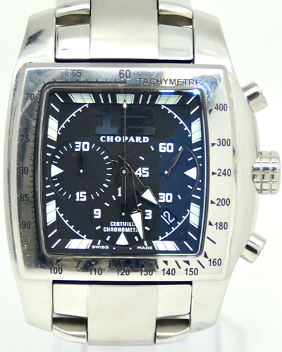 Chopard Tycoon Two O Ten 39MMx46MM Black Dial Steel Bracelet (8961)