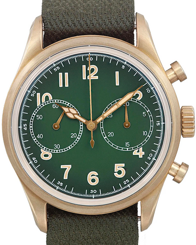 Montblanc 1858 Limited Edition 42MM Green Dial Textile Strap (MB119908)