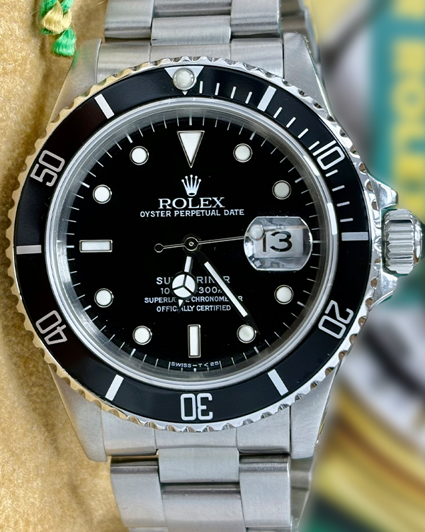 Rolex Submariner Date 40MM Black Dial Oyster Bracelet (16610)
