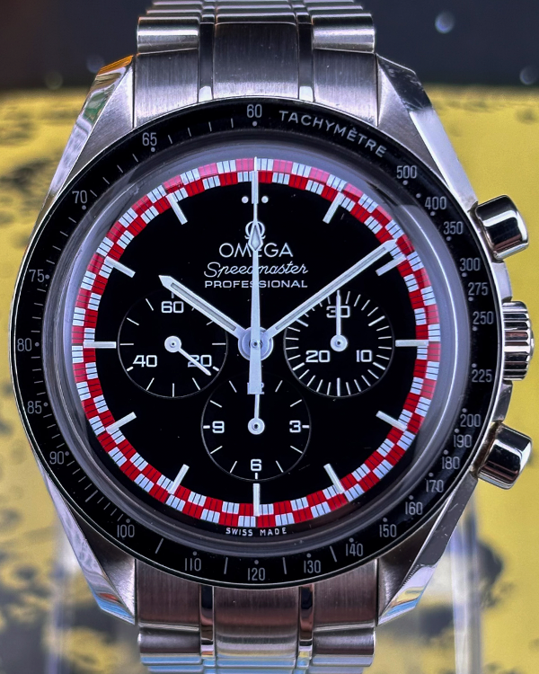 Omega Speedmaster Moonwatch "TinTin" 42MM Black Dial Steel Bracelet (311.30.42.30.01.004)