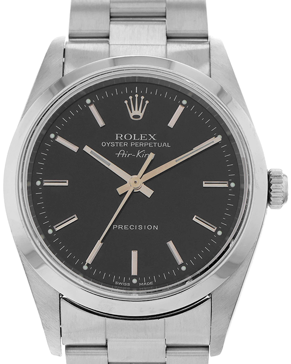 2001 Rolex Air-King 34MM Black Dial Steel Bracelet (14000M)