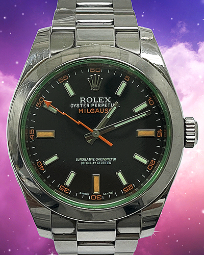 Rolex Milgauss 40MM Black Dial Steel Bracelet (116400GV)