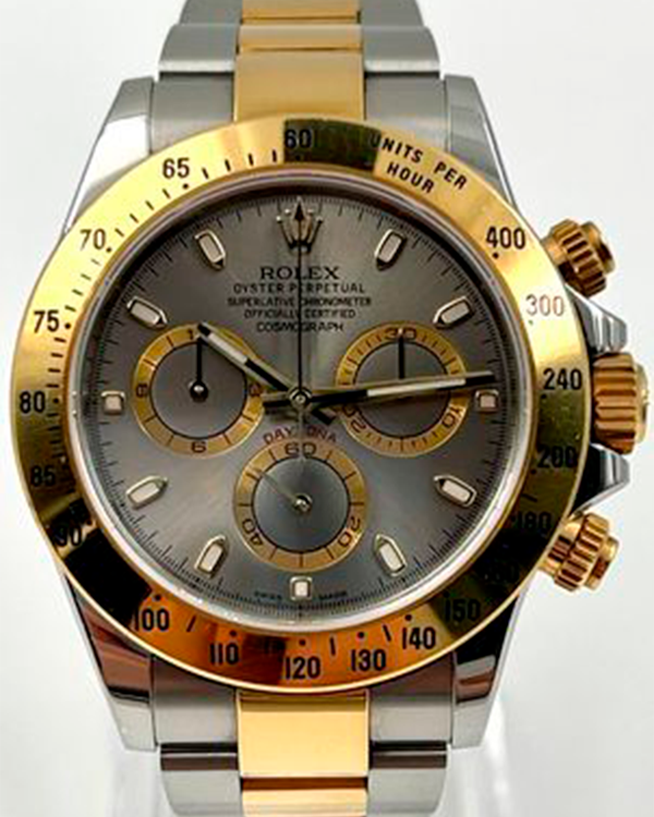 2018 Rolex Cosmograph Daytona 40MM Silver Dial Two-Tone Bracelet (116523)