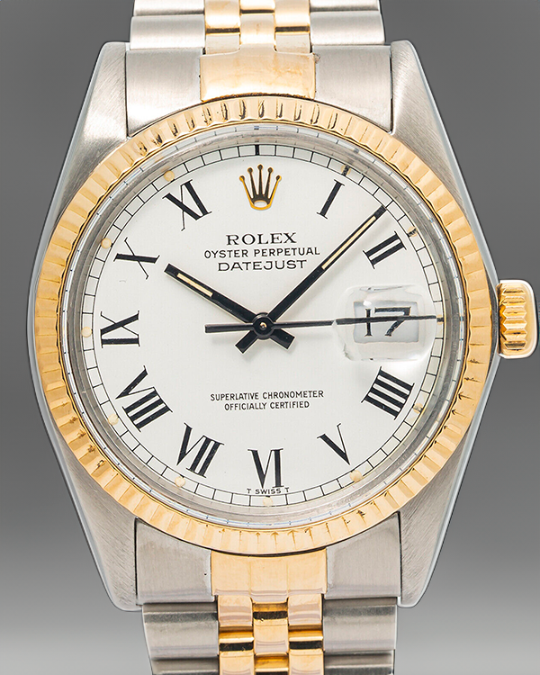 Rolex Datejust 36MM White Dial Two-Tone Jubilee Bracelet (16013)