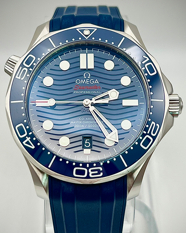 Omega Seamaster Diver 300M 42MM Blue Dial Rubber Strap (210.32.42.20.03.001)