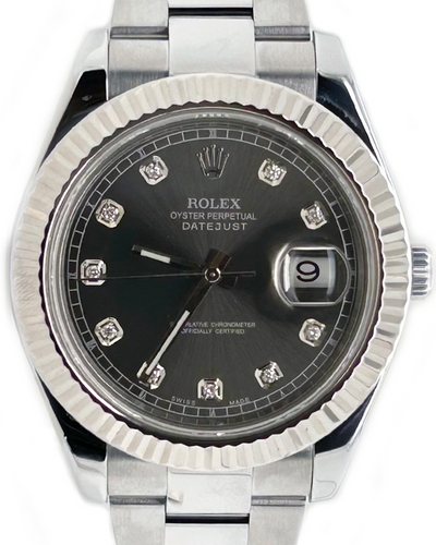 Rolex Datejust II 41MM Rhodium Dial Steel Bracelet (116334)