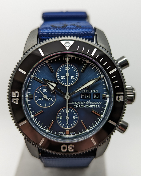 Breitling Superocean Heritage 44MM Blue Dial Textile Strap (M13313)