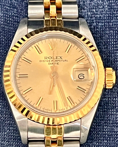 Rolex Lady-Datejust 26MM Champagne Dial Two-Tone Jubilee Bracelet (69173)