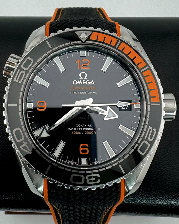 2018 Omega Seamaster Planet Ocean 43.5MM Black Dial Rubber Strap (215.32.44.21.01.001)