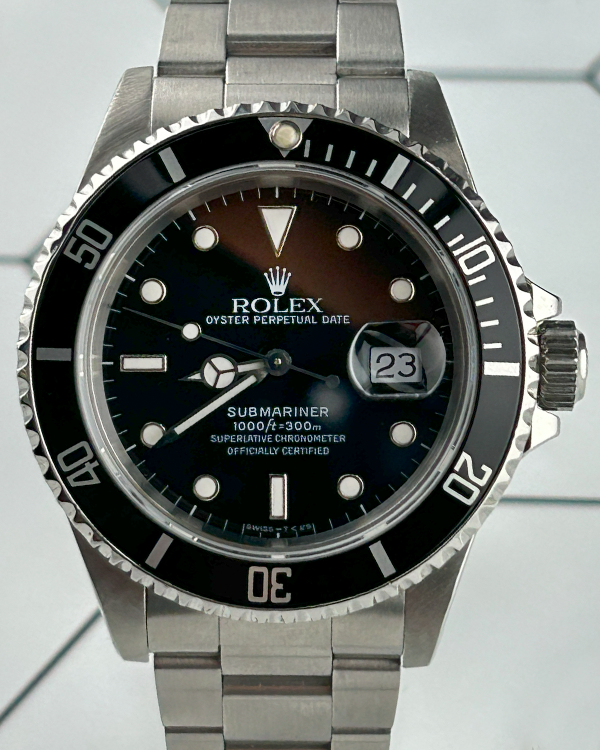 1989 (L Serial) Rolex Submariner Date 40MM Black Dial Oyster Bracelet (16610)