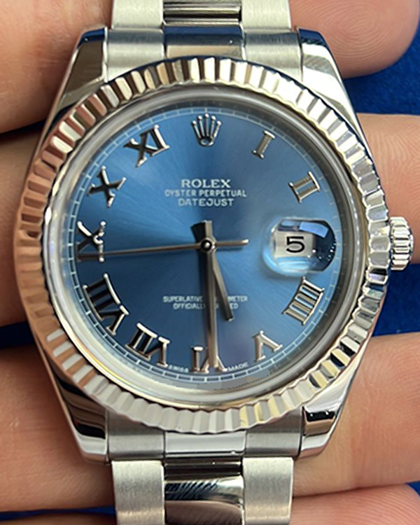 Rolex Datejust II 41MM Blue Dial Oyster Bracelet (116334)