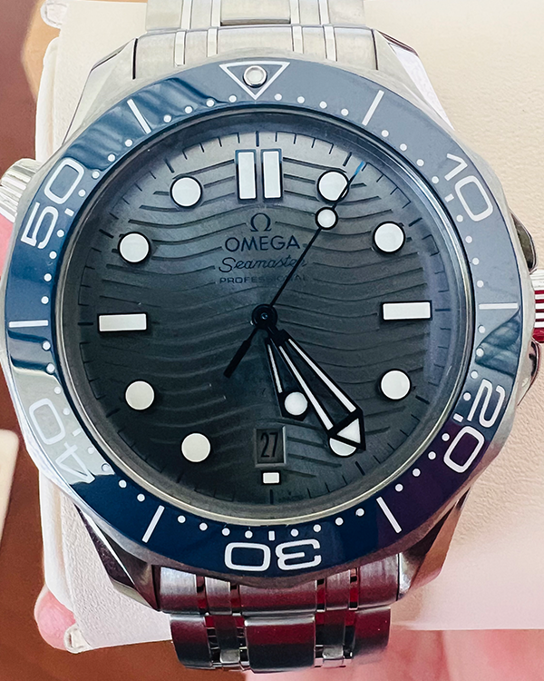 2022 Omega Seamaster Diver 300M Co-Axial Master Chronometer Steel Grey Dial (210.30.42.20.06.001)