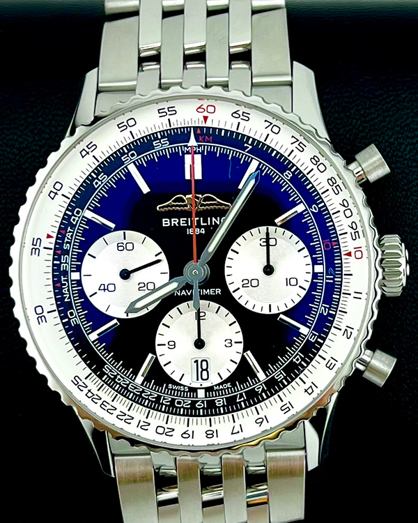 2024 Breitling Navitimer B01 Chronograph 41MM Black Dial Steel Bracelet (AB0139211B1A1)