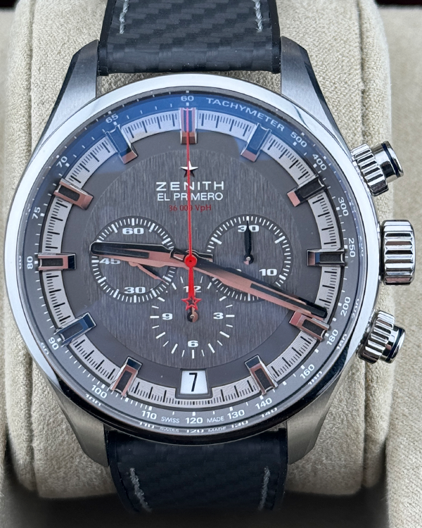 Zenith El Primero Chronomaster Sport Limited Edition 45MM Grey Dial Rubber Strap (03.2282.400/91.R578)