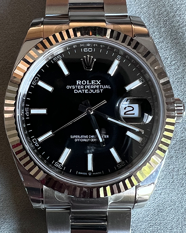 2024 Rolex Datejust 41MM Black Dial Oyster Bracelet (126334)