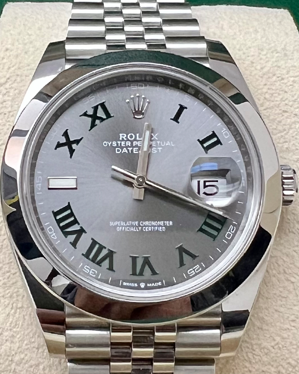 2023 Rolex Datejust "Wimbledon" 41MM Slate Dial Jubilee Bracelet (126300)