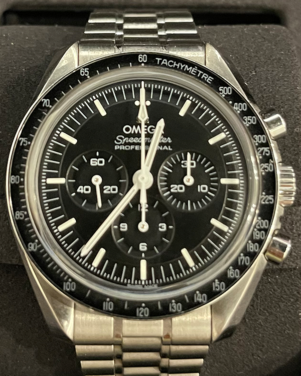 2023 Omega Speedmaster Professional Moonwatch Co-Axial Master Chronometer Chronograph Steel Black Dial (310.30.42.50.01.002)