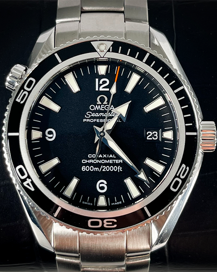 2011 Omega Seamaster Planet Ocean 42MM Black Dial Steel Bracelet (2201.50.00)