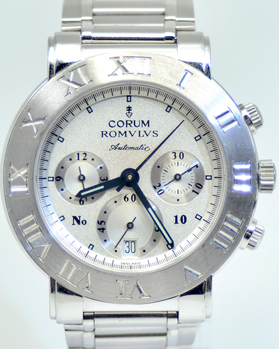 Corum Romvlvs 37MM Silver Dial Steel Bracelet (296.701.59)