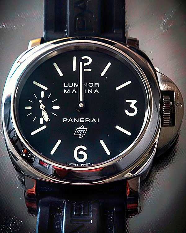 2007 Panerai Luminor Marina 44MM Black Dial Rubber Strap (PAM00005)