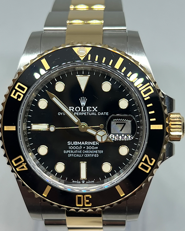 2023 Rolex Submariner Date 41 Oystersteel Two-Tone Black Dial (126613LN)