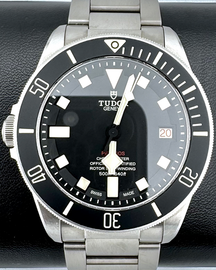 No Reserve - 2024 Tudor Pelagos LHD 42MM Black Dial Titanium Bracelet (25610TNL)