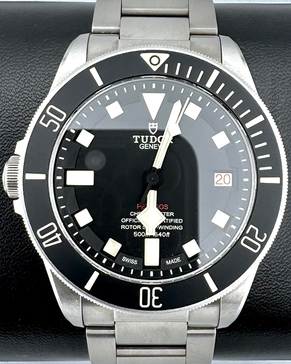 No Reserve - 2024 Tudor Pelagos LHD 42MM Black Dial Titanium Bracelet (25610TNL)