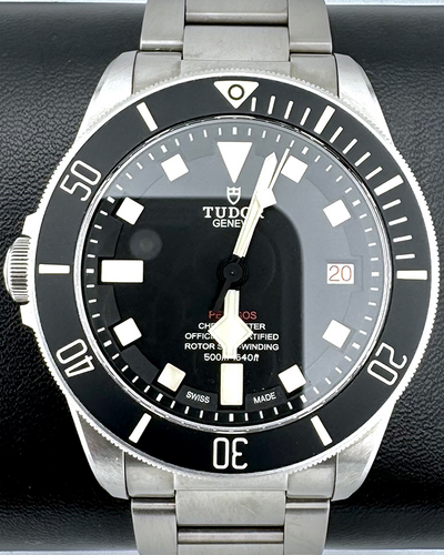 No Reserve - 2024 Tudor Pelagos LHD 42MM Black Dial Titanium Bracelet (25610TNL)