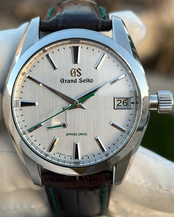 Grand Seiko Heritage Spring Drive "Soko Light" 39MM Silver Dial Leather Strap (SBGA427)