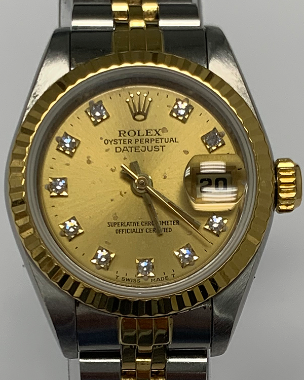 Rolex Lady-Datejust 26MM Champagne Dial Two-Tone Jubilee Bracelet (69173)