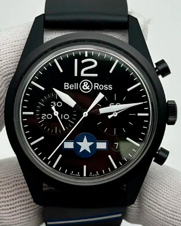 2020 Bell & Ross BR V1 "Insignia" L.E. 41MM Black Dial Rubber Strap (BRV126-BL-CA-CO/US)