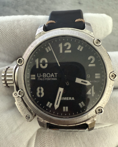 U-Boat Chimera 925 L.E. 43MM Black Dial Leather Strap (7233)