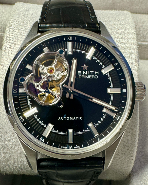 Zenith El Primero Synopsis 40MM Black Dial Leather Strap (03.2170.4613/21.C714)