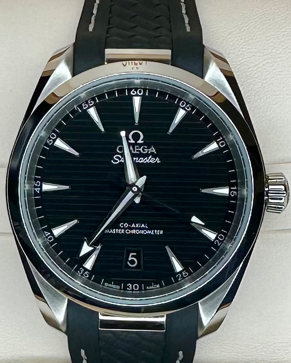 2022 Omega Seamaster Aqua Terra 38MM Black Dial Rubber Strap (220.12.38.20.01.001)