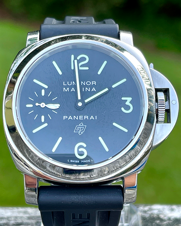 2013 Panerai Luminor Marina 44MM Black Dial Rubber Strap (PAM00005)