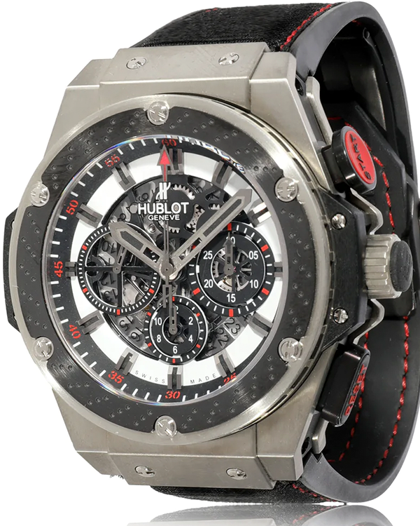 Hublot King Power Suzuka 48MM Skeleton Dial Rubber Strap (710.ZM.1123.NR.FJP11)