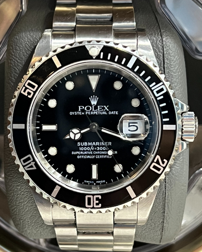 Rolex Submariner Date 40MM Black Dial Oyster Bracelet (16610)