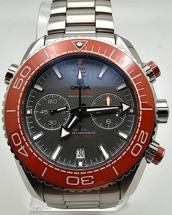 2021 Omega Seamaster Planet Ocean 600M Co-Axial Master Chronometer Chronograph Steel Grey Dial (215.30.46.51.99.001)