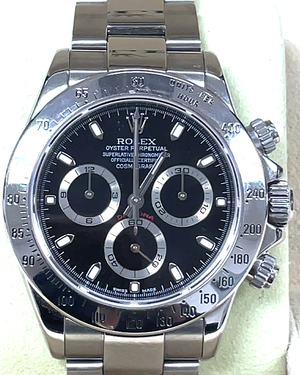 Rolex Cosmograph Daytona 40MM Steel Black Dial (116520)