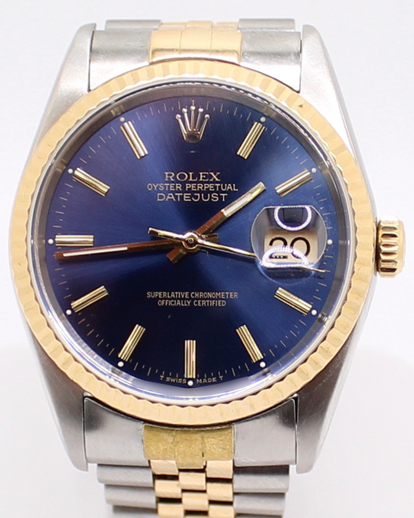 Rolex Datejust 36MM Blue Dial Two-Tone Jubilee Bracelet (16014)