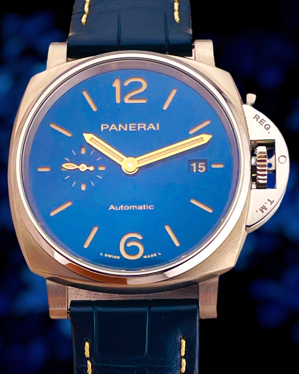 2023 Panerai Luminor Due 42MM Blue Dial Leather Strap (PAM00927)