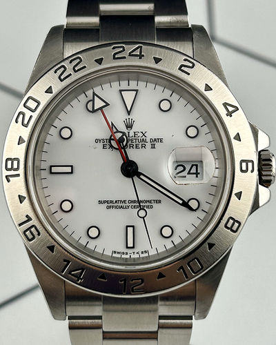 1991 Rolex Explorer II "Polar" 40MM White Dial Oyster Bracelet (16570)