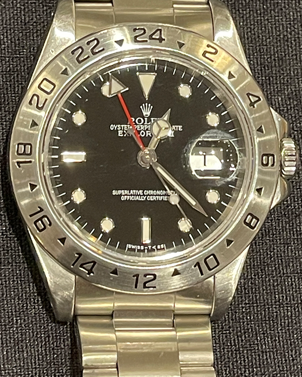 1995 Rolex Explorer II 40MM Black Dial Steel Bracelet (16570)