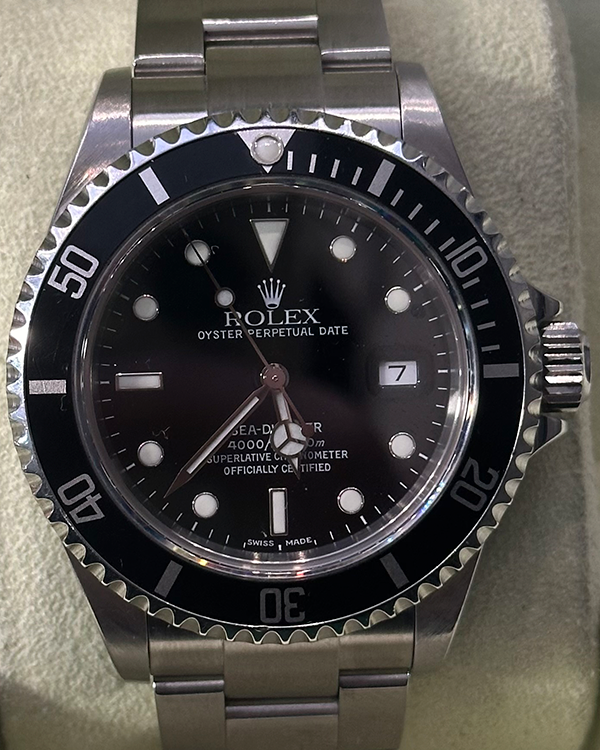 2003 Rolex Sea-Dweller 40MM Black Dial Steel Bracelet (16600)