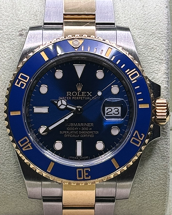 2016 Rolex Submariner "Bluesy" 40MM Blue Dial Two-Tone Oyster Bracelet (116613LB)