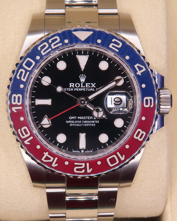 2022 Rolex GMT-Master II "Pepsi" 40MM Oystersteel Black Dial (126710BLRO)