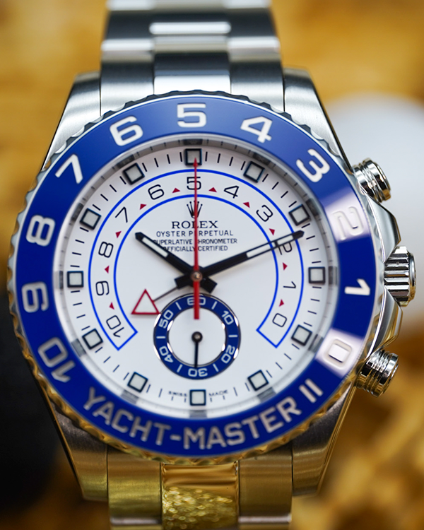 No Reserve - 2019 Rolex Yacht-Master II 44MM White Dial Oyster Bracelet (116680)