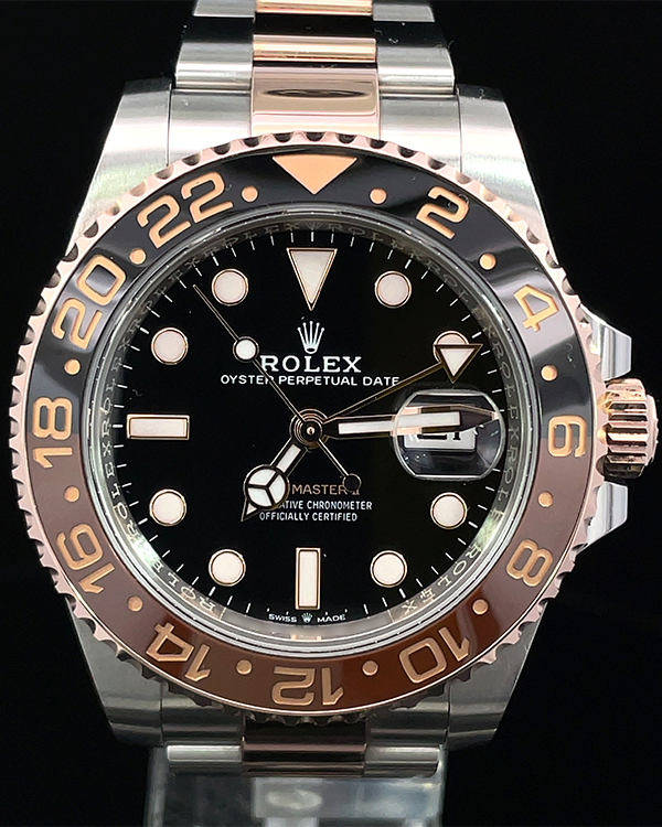Rolex GMT-Master II "Rootbeer" 40MM Black Dial Two-Tone Oyster Bracelet (126711CHNR)